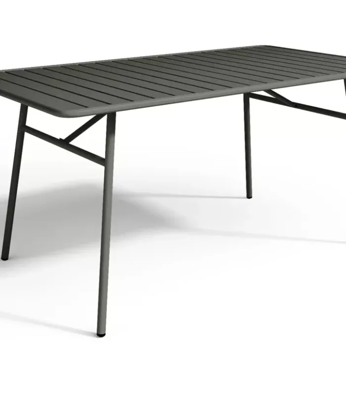 Mesa de jardín en metal L.160 cm Antracita - MIRMANDE
